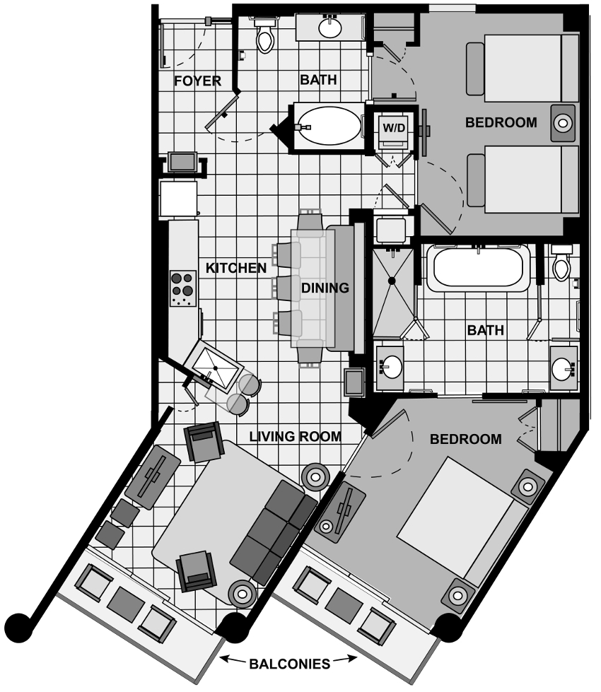 Two Bedroom Bay Vista