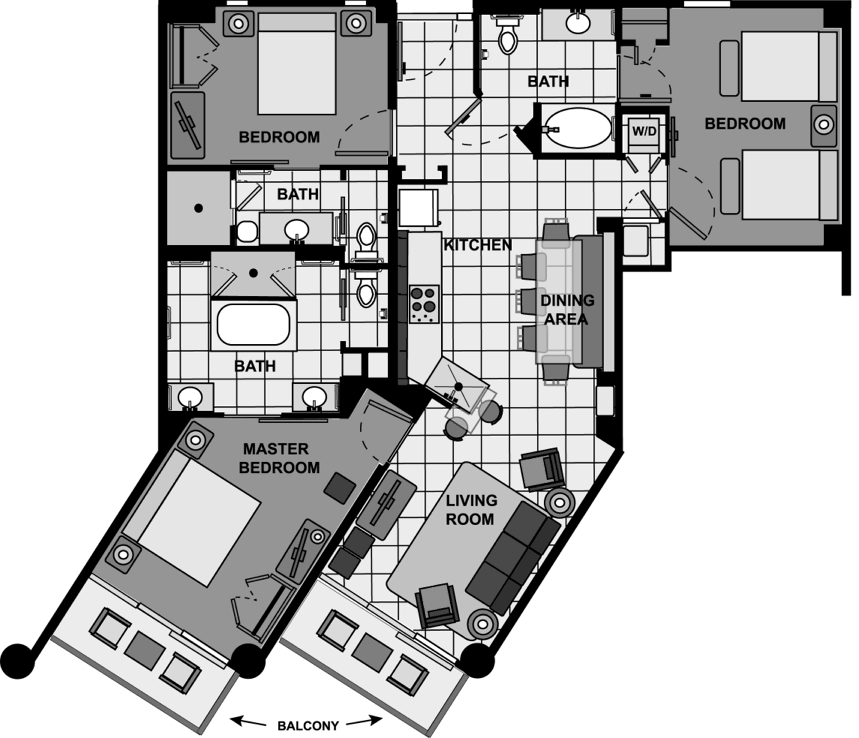 Two Bedroom Bay Vista
